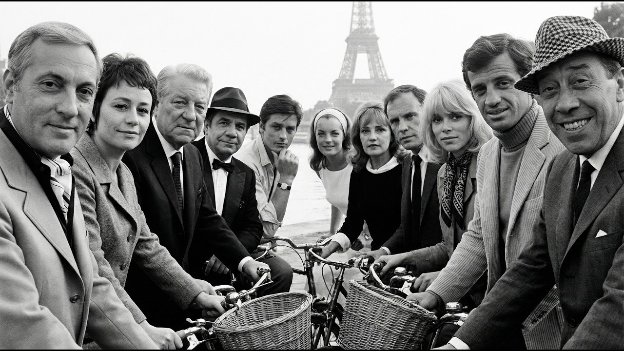 LES L&Eacute;GENDES DU CIN&Eacute;MA FRAN&Ccedil;AIS &Agrave; V&Eacute;LO DANS LES PLUS BELLES RUES DE PARIS &ndash; HOMMAGE 🕊️🤍