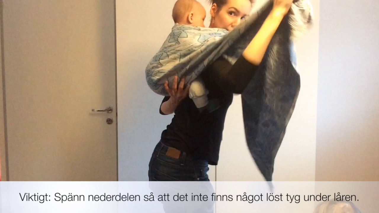 Vävd bärsjal: Knutlös förstärkt kort ryggsäck 