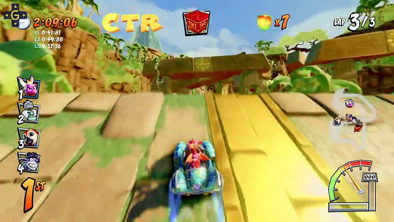 CTR:NF | Spyro Gameplay | CTR Challenge On Papu Pyramid