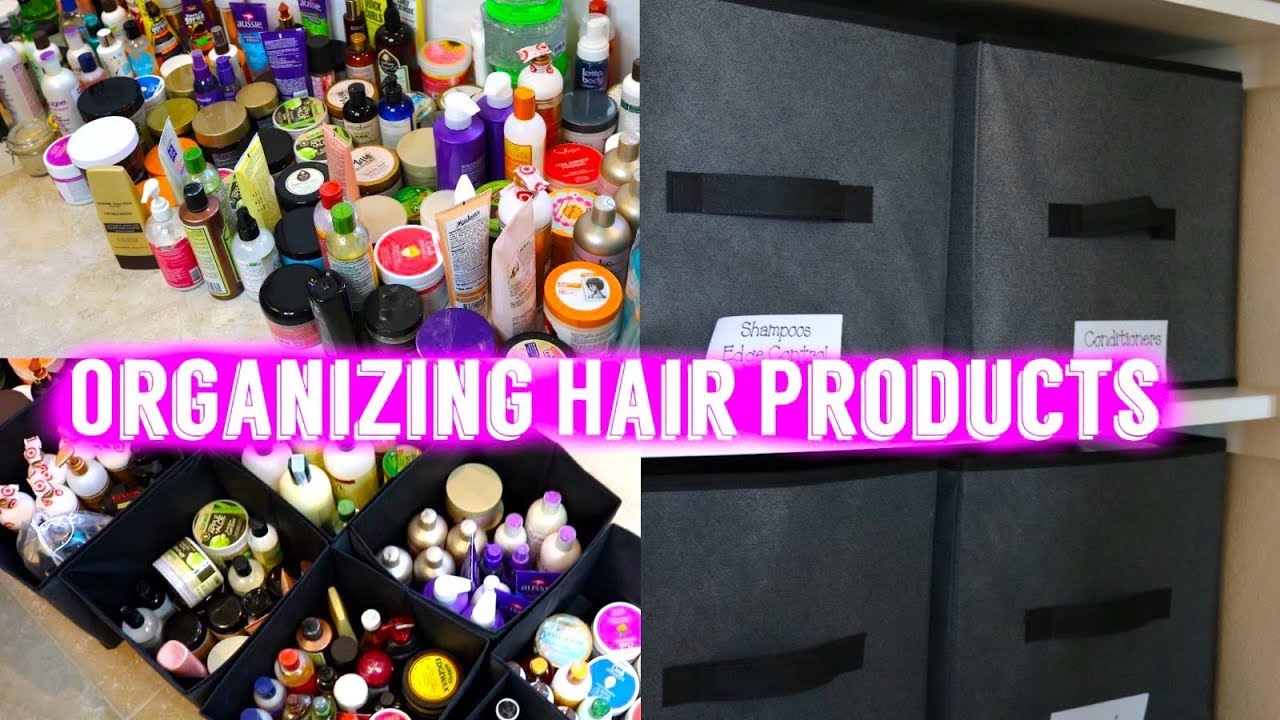 Organizing my MASSIVE hair product collection!
