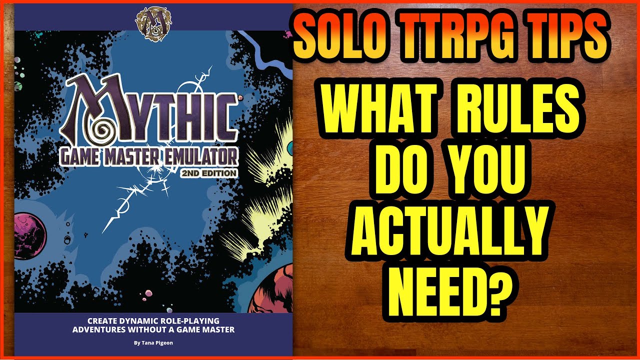 Mythic GME 2e | Как я использую её для одиночных настольных ролевых игр