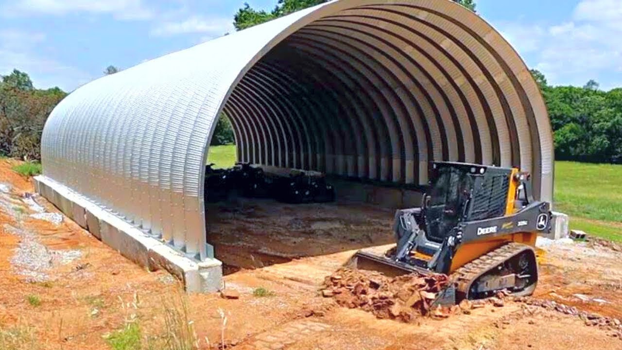 Complete Quonset Hut Build - From Site Prep to the Final Arch