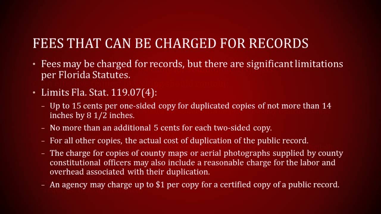 How to Make Florida Public Records Requests under the Sunshine Law - Florida Rights Institute