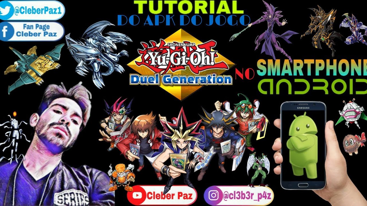 Tutorial do APK DO JOGO YU-GI-OH! DUEL GENERATION no SMARTPHONE ANDROID