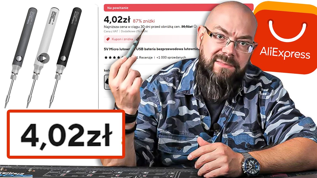 Lutownica USB z Aliexpress za 4zł - DRAMAT!
