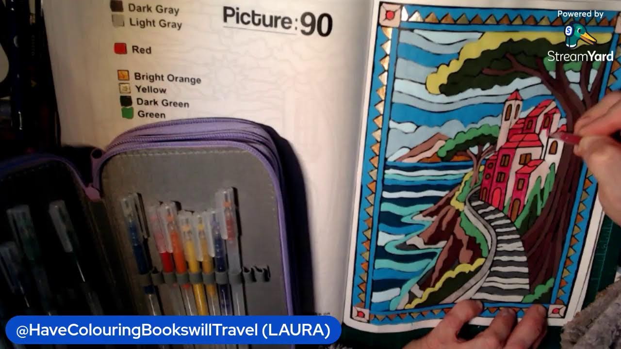 ***POP UP LIVE*** COLOURING IN STAINED GLASS COLOUR BY NUMBER-DREAMY JOURNEYS B @senongcoloring