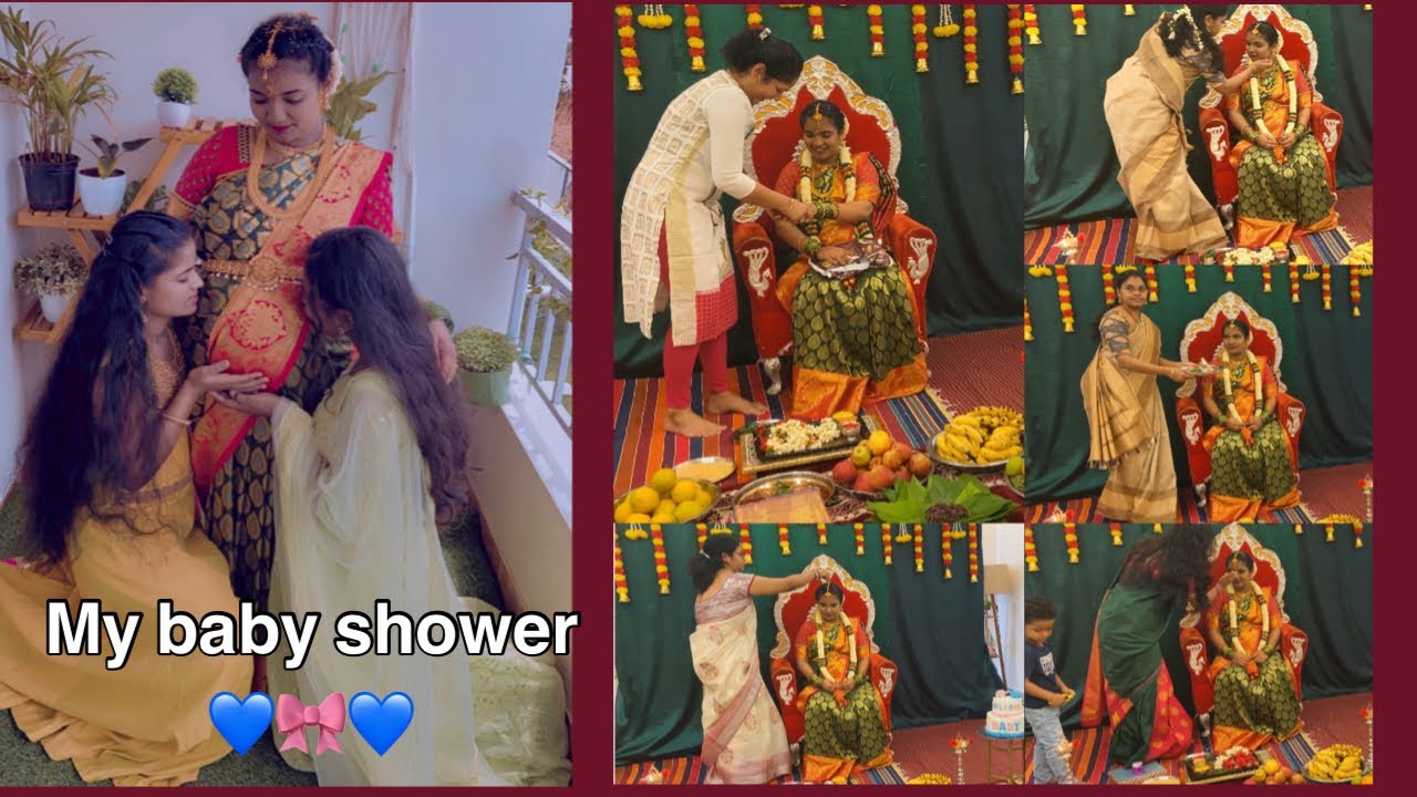 ಸೀಮಂತ celebration / Indian baby shower 🎀