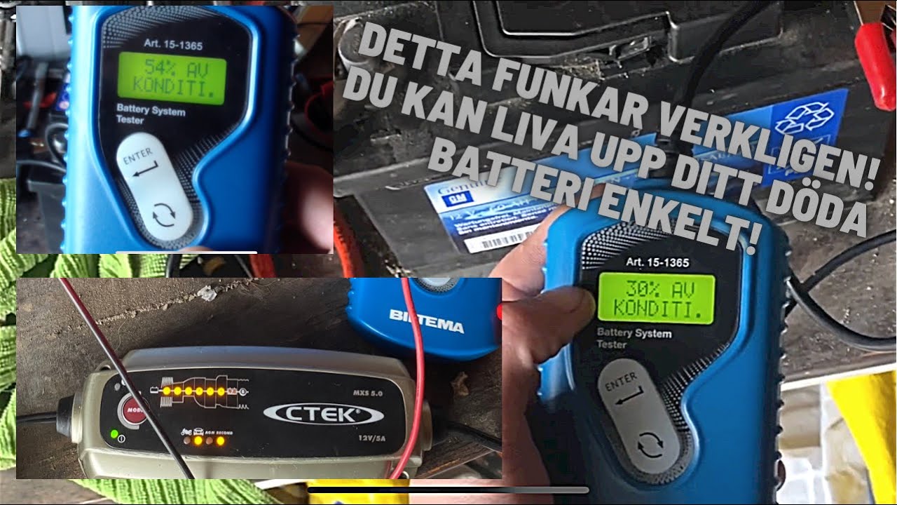 Fixar Det Dåliga Bilbatteriet!|CTEK MXS 5.0| (Från 21% Till 54 % Batterihälsa) CTEK Rekondladdning