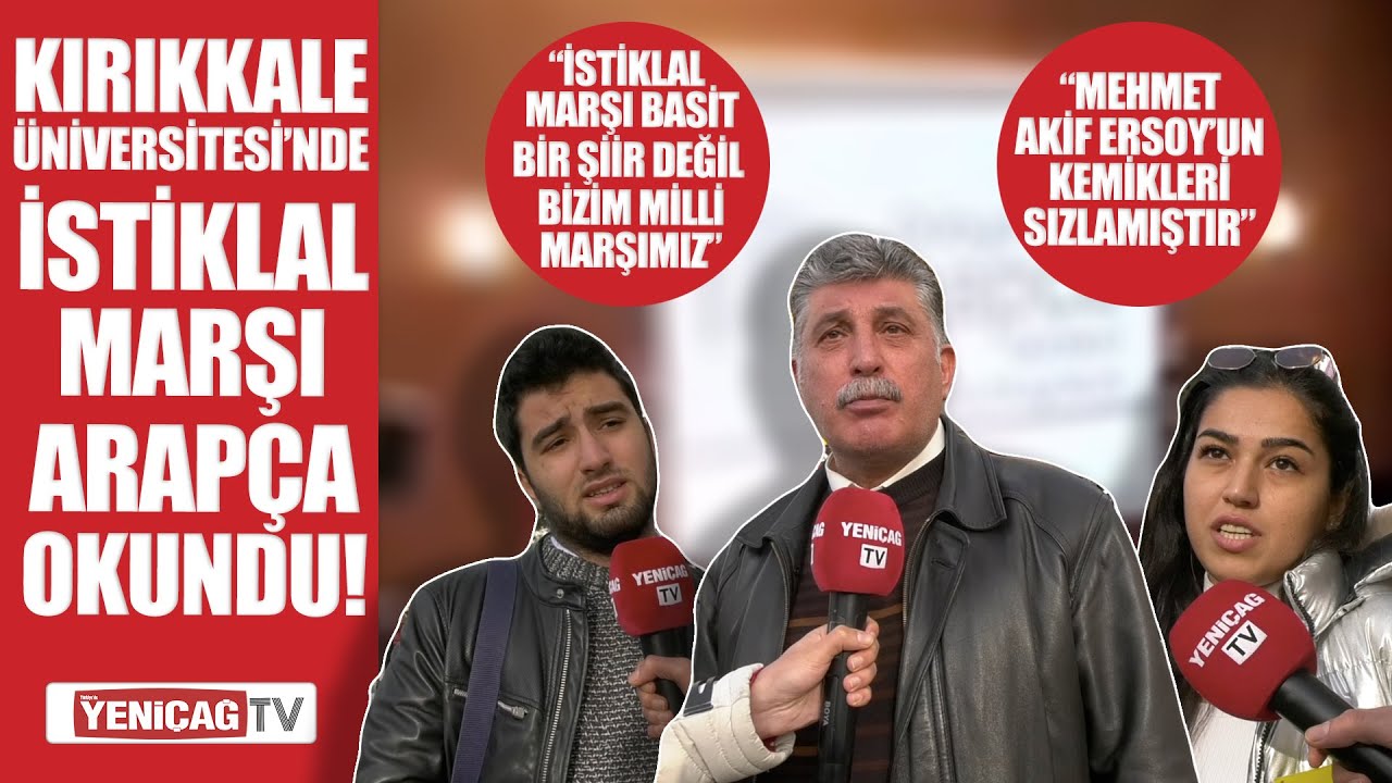 Kırıkkale &Uuml;niversitesi'nde İstiklal Marşı Arap&ccedil;a okundu! 