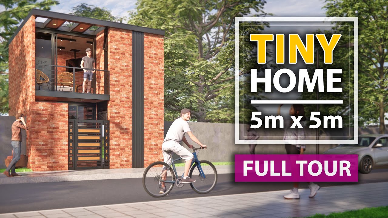 САМЫЙ МАЛЕНЬКИЙ ПРОМЫШЛЕННЫЙ ДОМ! 🏠 всего 25 м² [ПОЛНЫЙ ВИРТУАЛЬНЫЙ ТУР]