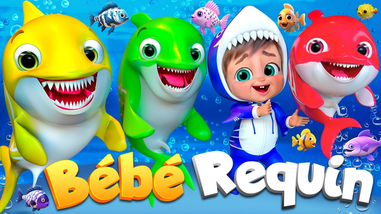 Bébé Requin dans les Vagues | Comptines Et Chansons | À Bébé Chanson @SuperLucaLEFrancais