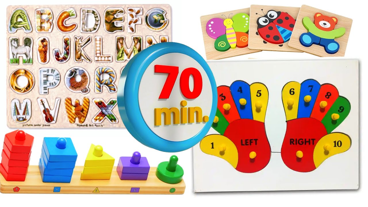 The Best Preschool Activity Learning Video For Toddlers Part 8 | Learn ABC, Numbers, Shapes Counting