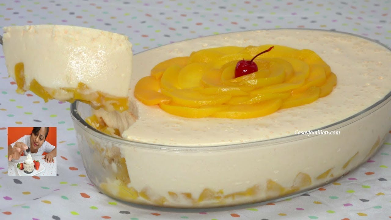 QUE POSTRE FACIL con 3 INGREDIENTES 🍑 SUPER ECONOMICO te SORPRENDERA | Recetas en Casayfamiliatv