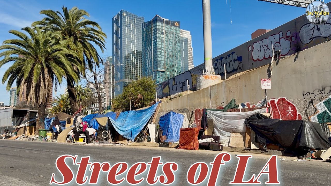 Westlake Trash Heaps 🗑️& Compton RV Encampments 🚐 | Los Angeles, California [4K] 🇺🇸 