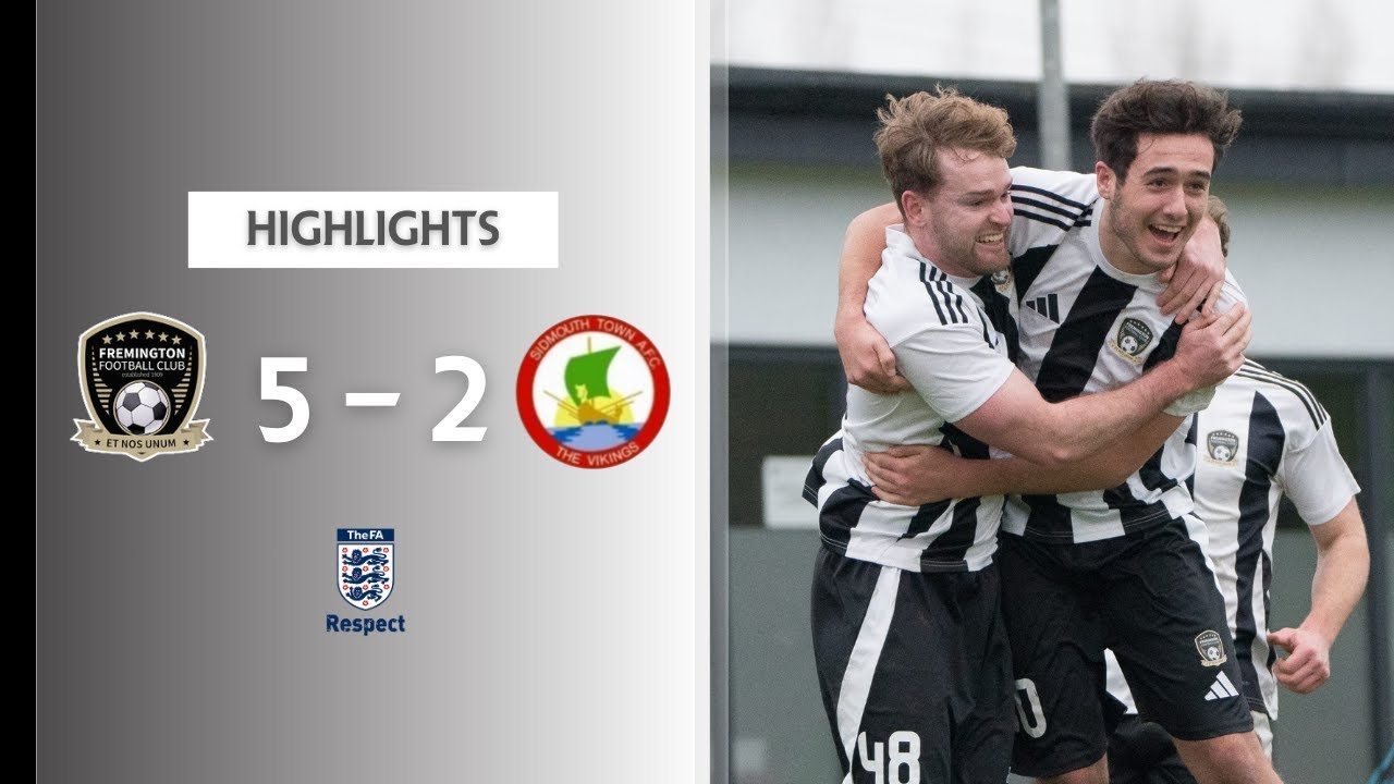 Fremington 5-2 Sidmouth Town | Highlights | Devon Cup | 8th February