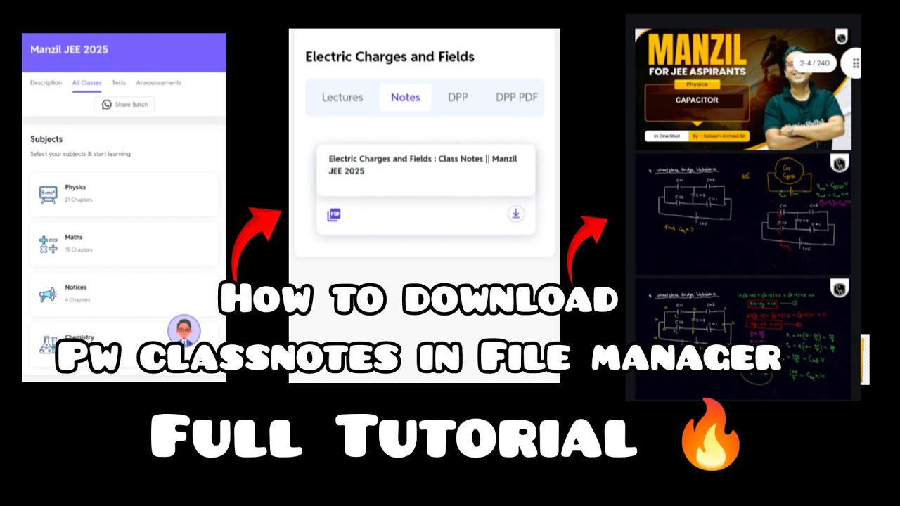 How to download Pw Class Notes pdf in file manager | How to download Pw class notes in pdf ?