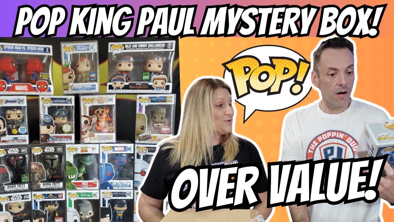 Opening up a $100 Funko Pop mystery box from Pop King Paul! WAY OVER VALUE AGAIN!