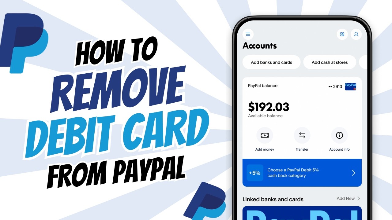 How to Remove Debit Card from PayPal Account | Unlink Debit Card from PayPal