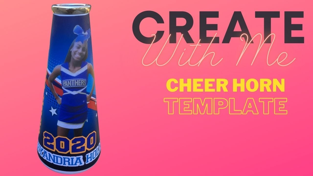 Create with Me: Cheer horn template