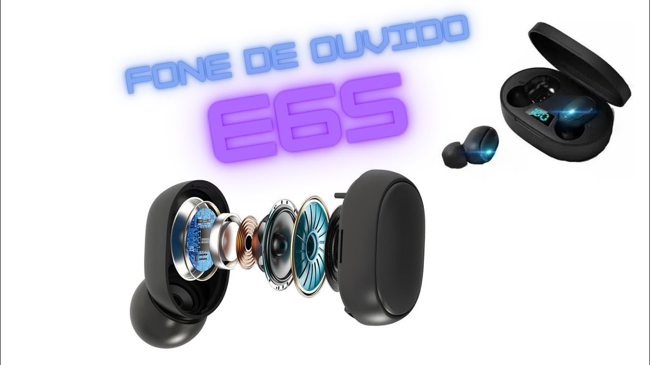 Fone de Ouvido sem fio E6s Bluetooth 5.0 com tela led entrega r&aacute;pida