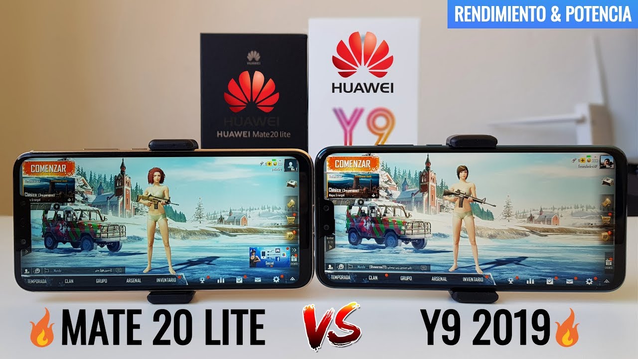 Prueba de Rendimiento Huawei Mate 20 Lite vs Huawei Y9 2019🔥