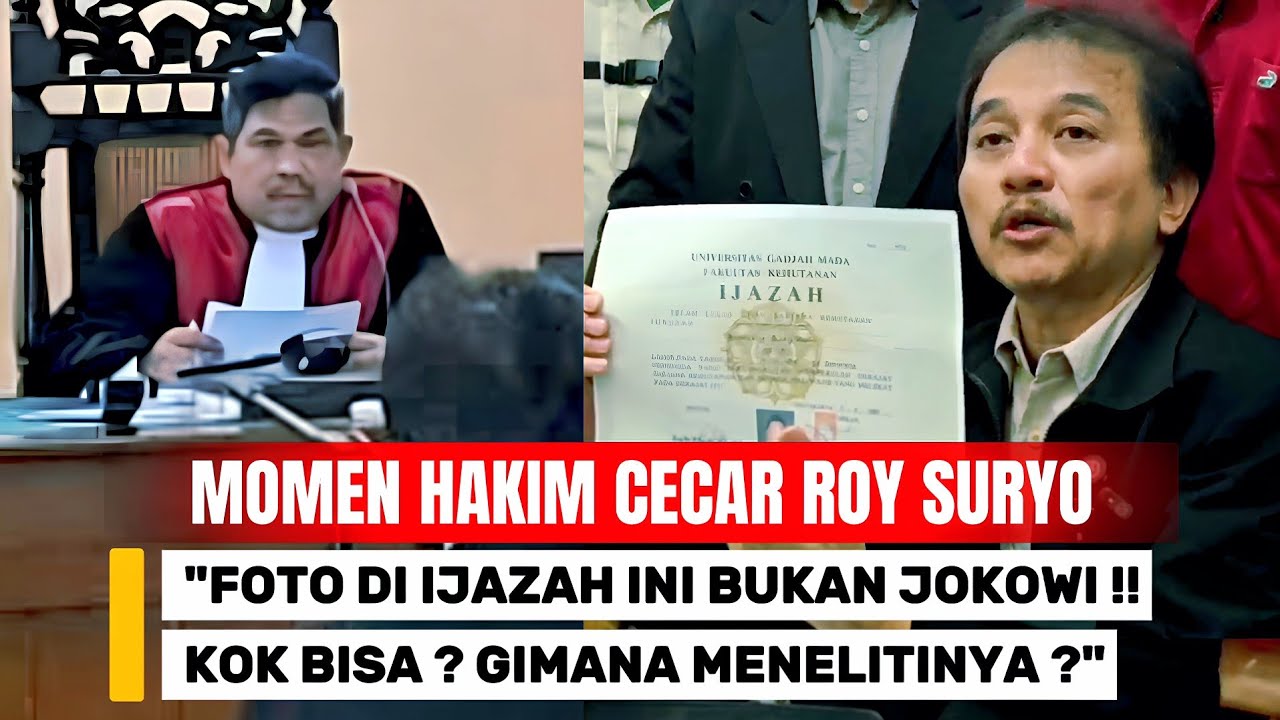 Momen Roy Suryo Dicecar Hakim & Kuasa Hukum UGM !! Sidang CLS Ijazah Jokowi di PN Solo !!