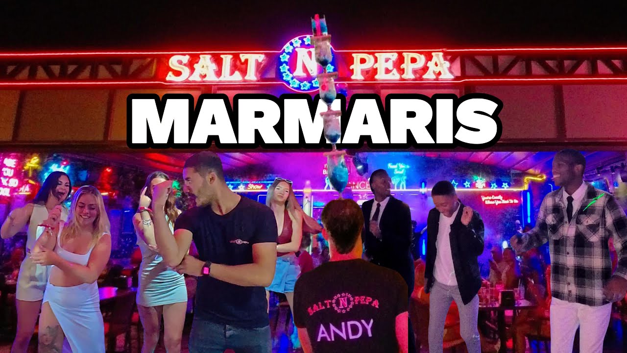 We Have Drinks in Salt N Pepa Marmaris Türkiye Amazing Show!!! It's A Must Visit! Nightlife Turkey