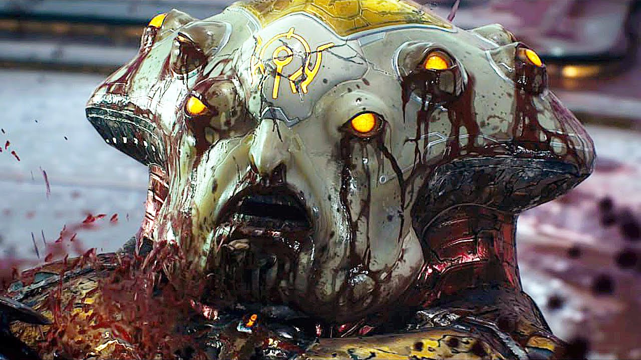Doomguy Destroys Kreed Maykr Scene - Doom The Dark Ages
