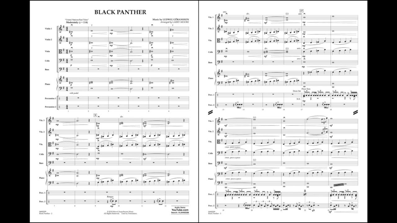 Black Panther by Ludwig Göransson/arr. Larry Moore