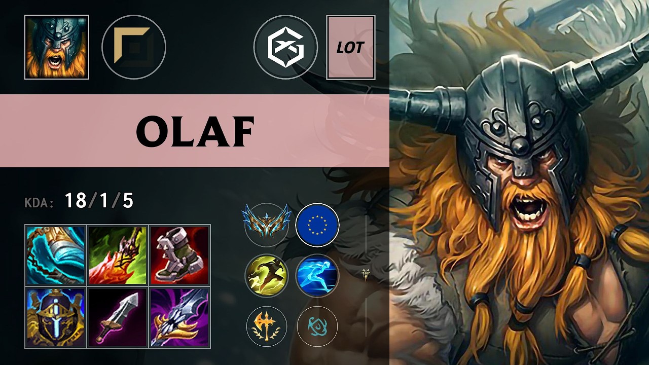 (GX Lot) Olaf Top vs Nasus - EUW Challenger Patch 26.11
