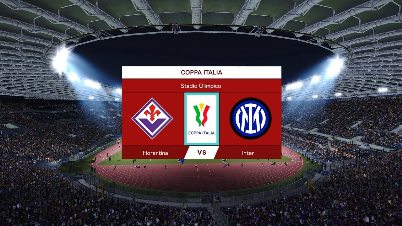 Fiorentina vs Inter Milan | Stadio Olimpico | 2023 Coppa Italia Final | PES 2021