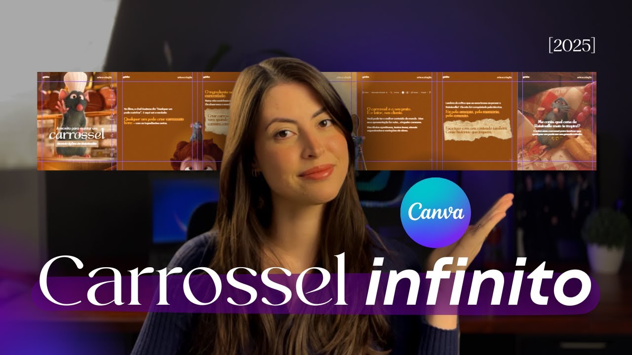 COMO FAZER CARROSSEL *CONTÍNUO/INFINITO* com o CANVA - Passo a passo [2025]