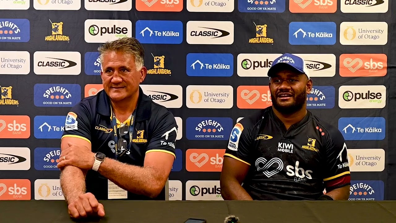 Highlanders | R2 | Post Match Press Conference with Head Coach Jamie Joseph & Timoci Tavatavanawai