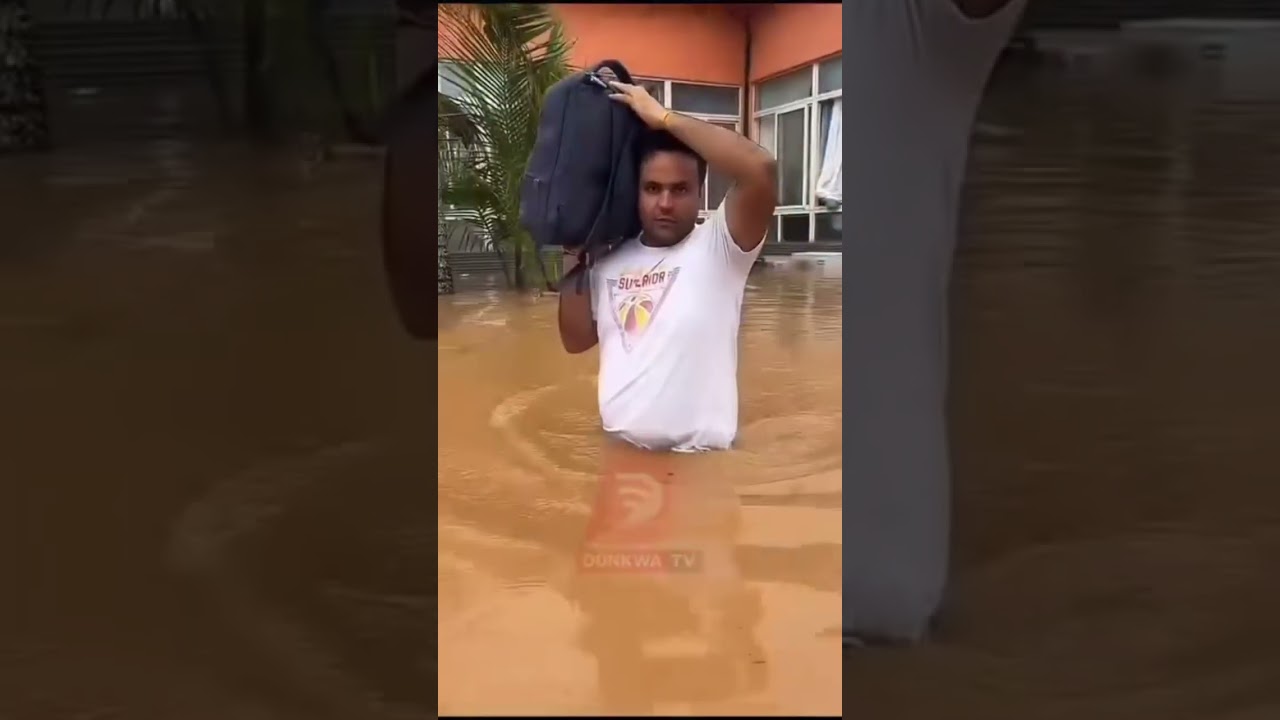 Floodwaters Submerge Longji International Hotel in Tarkwa After Heavy Rainfall