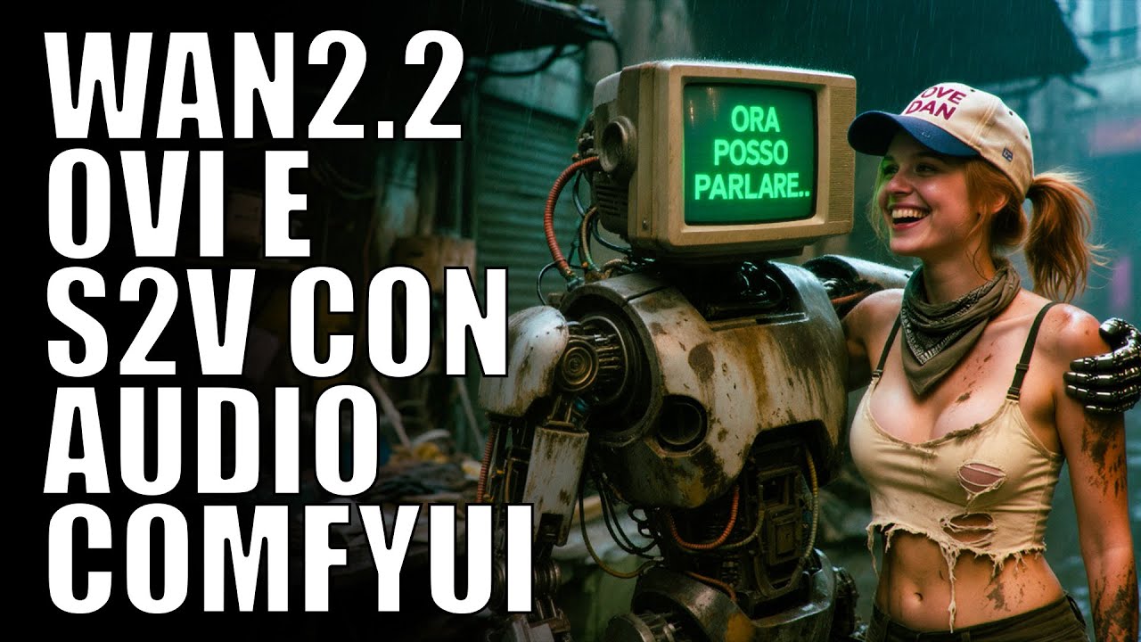 Guida WAN2.2 S2V & OVI su COMFYUI // Audio, LoRa, Sage Attention