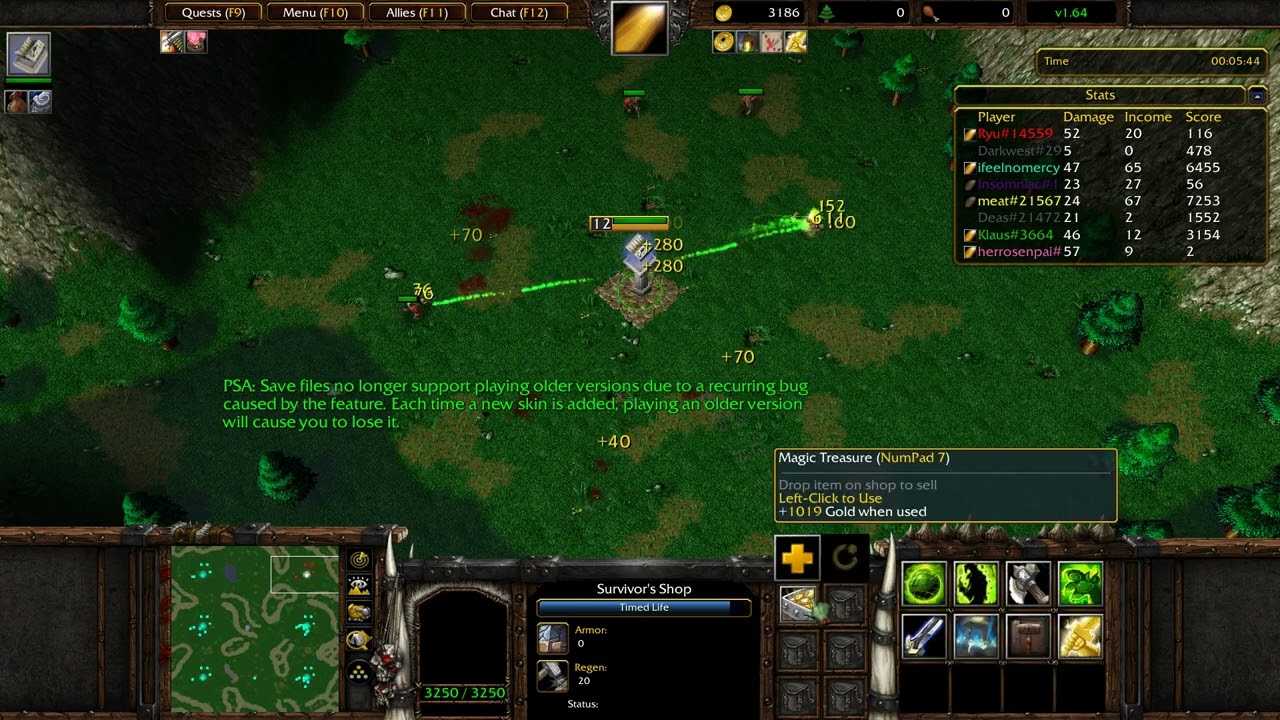 Warcraft 3 Reforged : Tower survivors moment - Poison only!