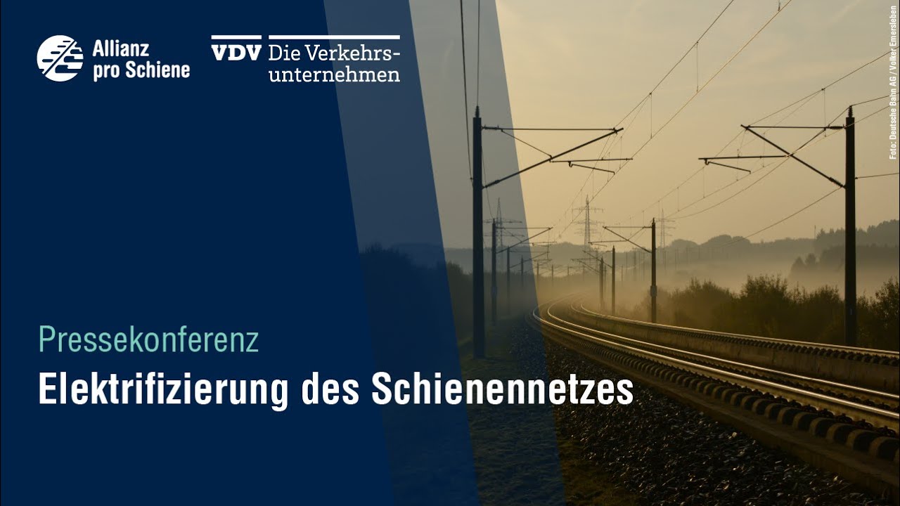 Pressekonferenz: Elektrifizierung des Schienennetzes