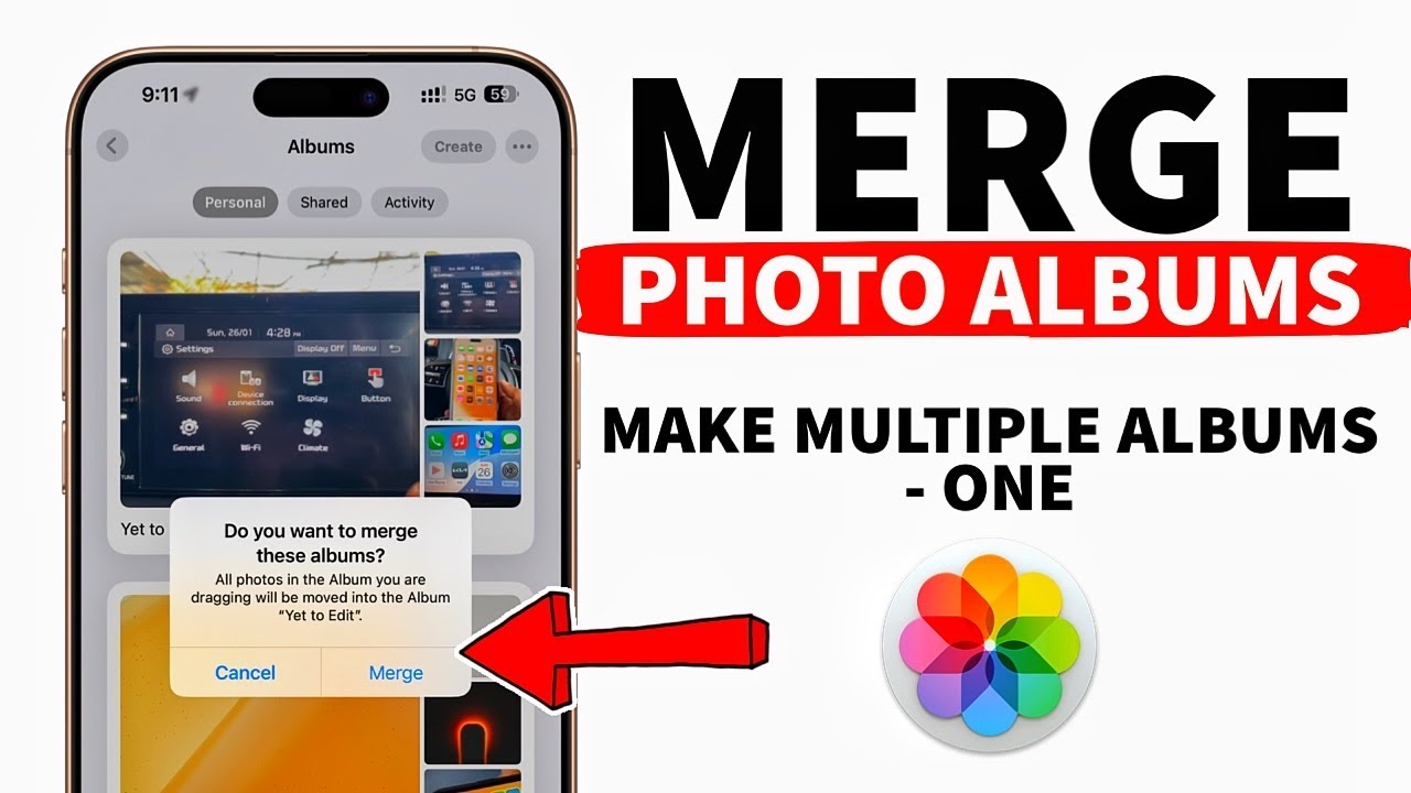 How To Merge Photo Albums In iPhone Photos App
