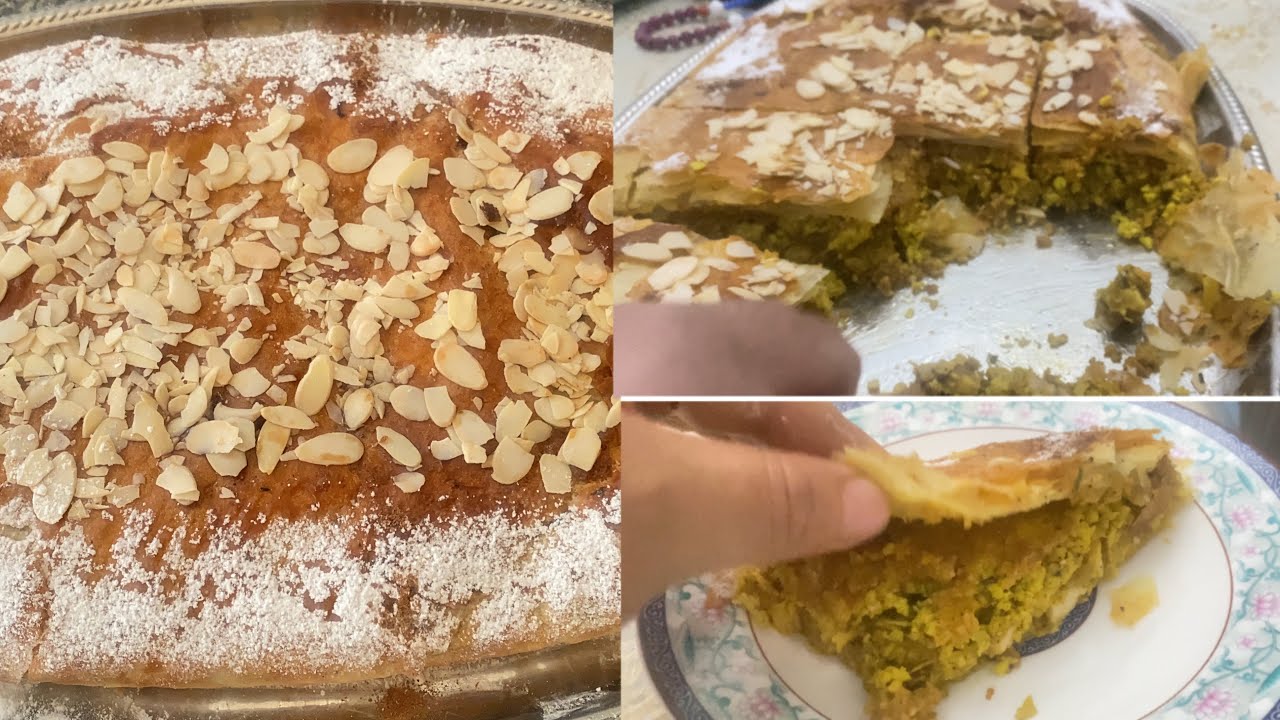 بسطيلة بالدجاج واللوز معلكة ولذيذة 😋