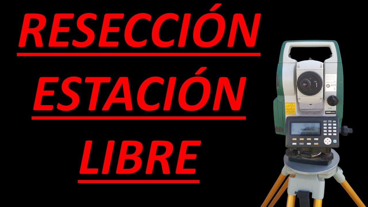 Como hacer una resección, Estación total sokkia.