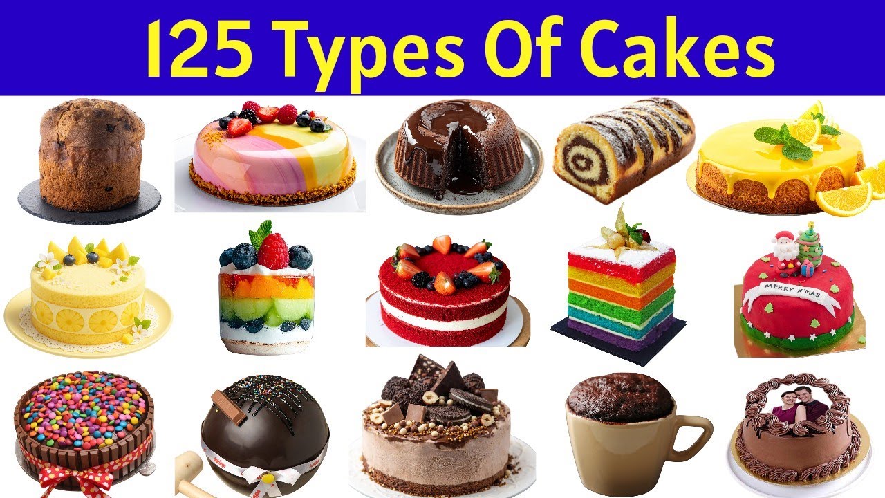 125 Types Of Cakes From All Around The World🍰| Ultimate Cakes List for Cake Lovers | Cakes Name