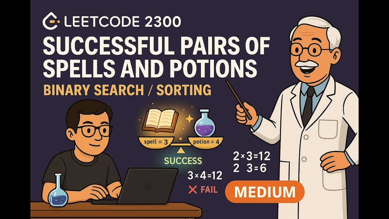 HOW - LeetCode 2300 | Successful Pairs of Spells and Potions [medium]