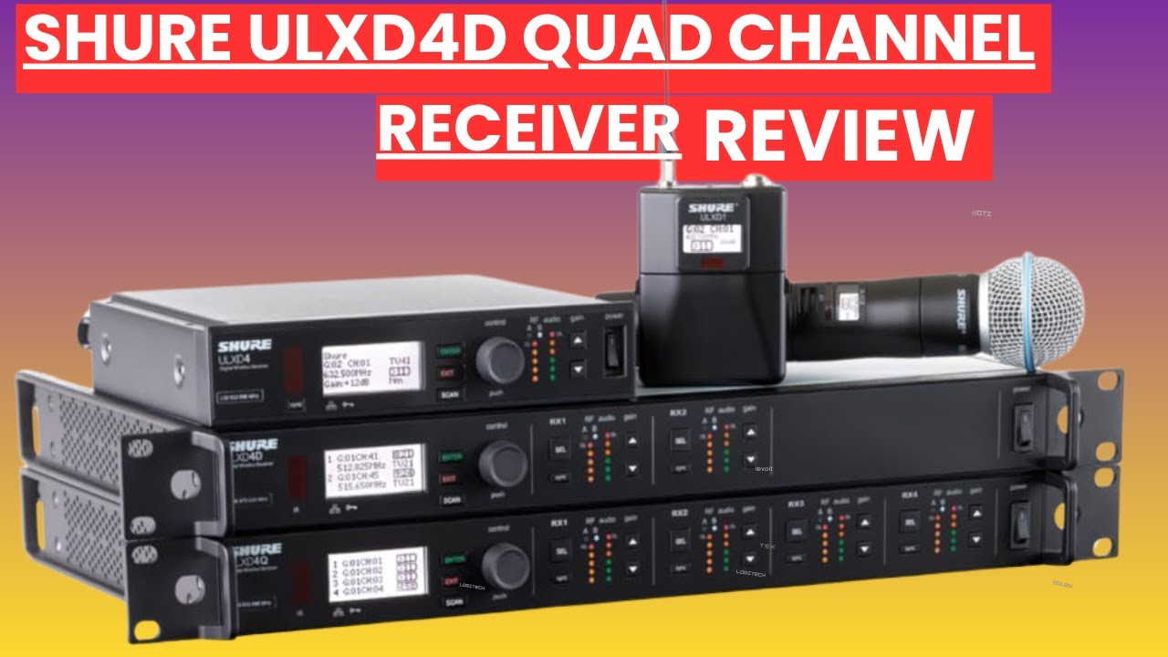 Shure ULXD4D Quad Channel Receiver Review | Best Digital Wireless System for Pro Audio 2025 🎤