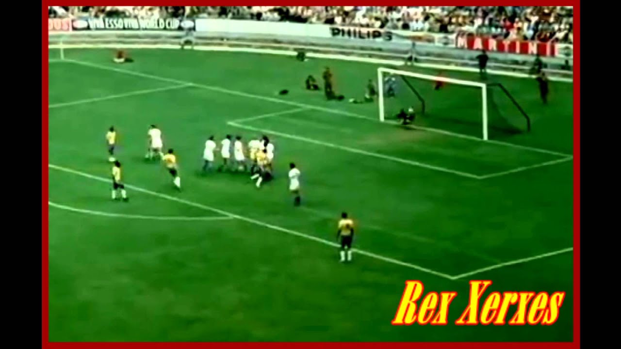 Brazil Vs Czechoslovakia 1970 WC Rivelino Free Kick HD