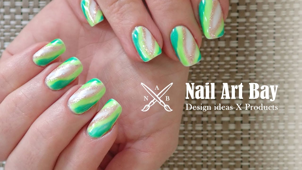 Neon Green Nails with Gel Polish - Easy DIY Nail Art