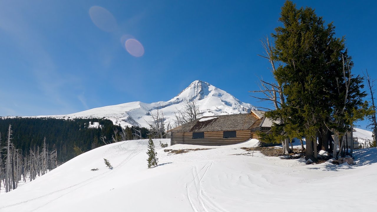 Backcountry Ski to Remote Mt Hood Cabin