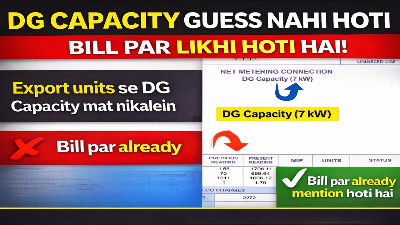 Why Solar Export Benefit Blocked? | Check DG Capacity & Export MDI