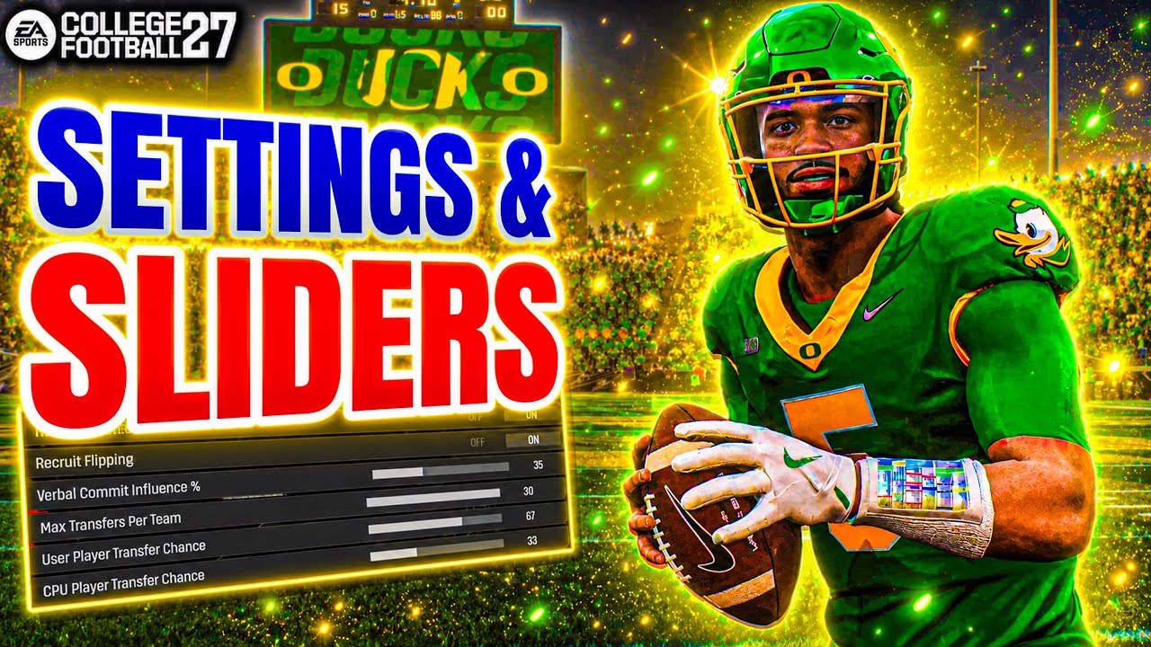 The BEST Dynasty Settings & Sliders in College Football 27
