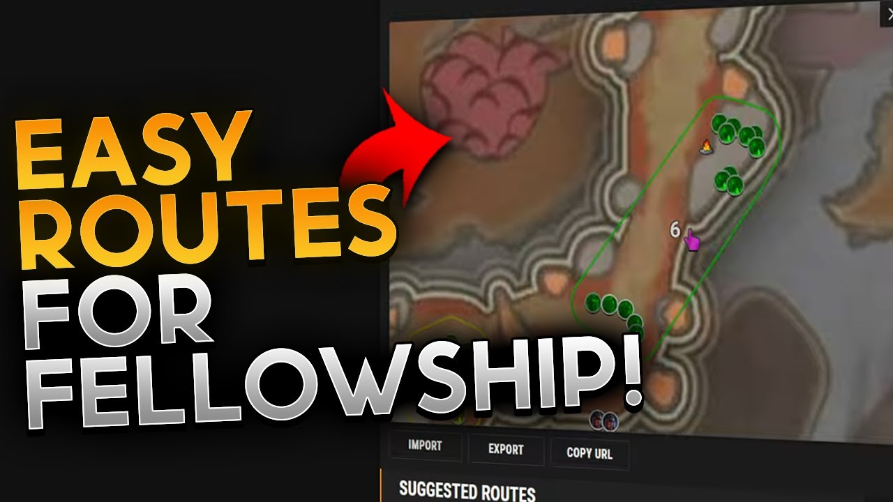 Простые маршруты для ЛЮБОЙ карты в Fellowship!