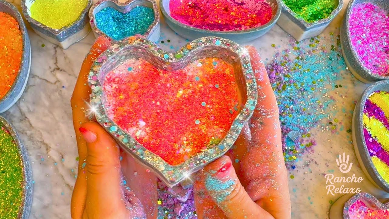 Fluoro Soap Crack 💥 Fast Glitter Explosion ASMR